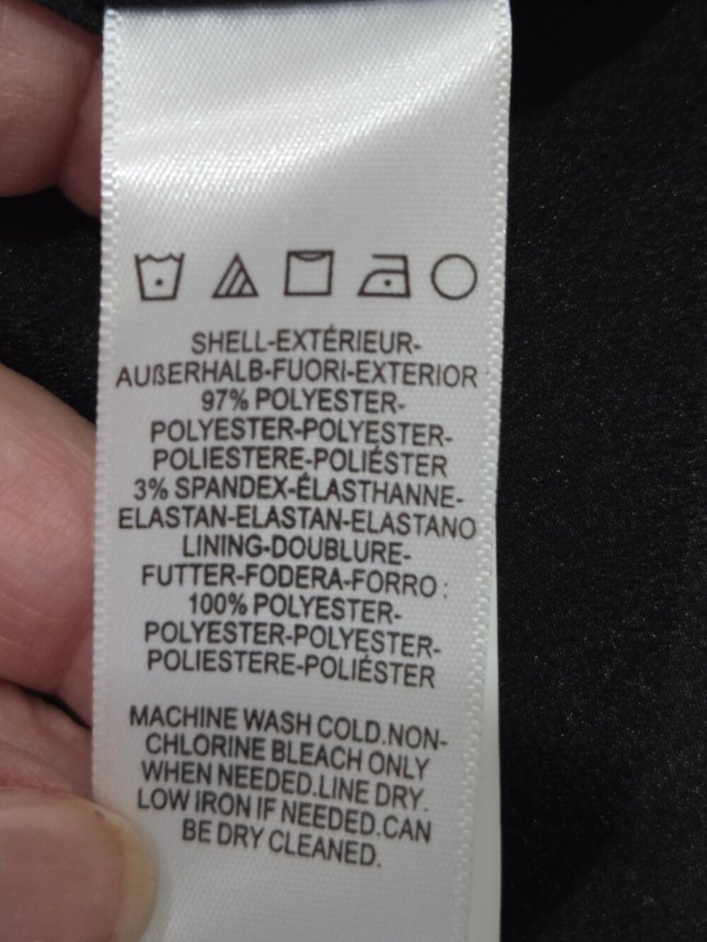 Dress The Population Catalina Crepe VNeck Black Fit & Flare Cocktail Dress L NWT - Picture 8 of 13